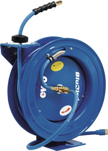 Schlauchaufroller BluBird für Luft und Wasser Schlauchlänge 20 m Gehäuse Metall Ausgangsanschluss DN 72 EWO