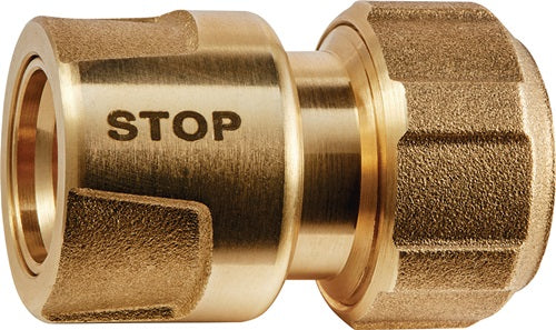 Wasserstopp GEKA plus-Stecksystem KTW Messing Schlauchgröße 13 mm SB GEKA