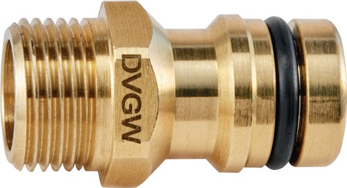 Gerätestecker GEKA plus-Stecksystem KTW Messing Außengewinde G 3/4 ? SB GEKA - VPE: 5
