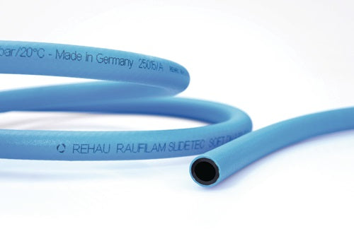PVC Industrieschlauch Raufilam Slidetec soft Innen-Ø 127 mm Außen-Ø 187 mm Länge 50 m blau Rolle REHAU - VPE: 50