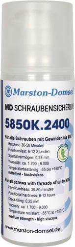 Schraubensicherung 5850K2400 50 g mittelfest hochviskos blau Pumpdosierer MARSTON