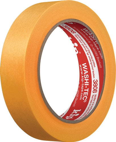 Abdeckband 3808 WASHI-TEC® Premium Goldkrepp® glatt orange Länge 50 m Breite 36 mm Rolle KIP - VPE: 6