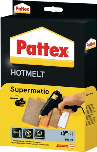 Heißklebepistole Supermatic Klebeleistung 45 g/min 7-10 min 11 mm PATTEX