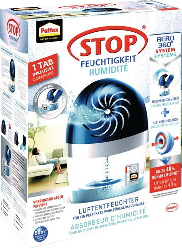 Luftentfeuchter Aero 360 Entfeuchter und 1 Tab à 450 g PA360 neutral Pack PATTEX