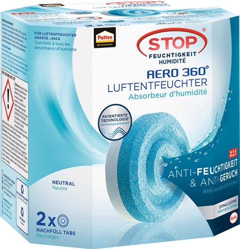 Luftentfeuchter Aero 360 2 Tabs à 450 g PLAN2 neutral Pack PATTEX