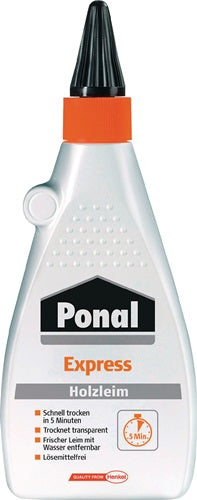 Holzleim Express 550 g EN 204: D1 D2 Flasche PONAL