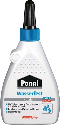 Holzleim Wasserfest / Super 3 120 g EN 204: D3 Flasche PONAL
