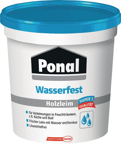 Holzleim Wasserfest / Super 3 760 g EN 204: D3 Dose PONAL
