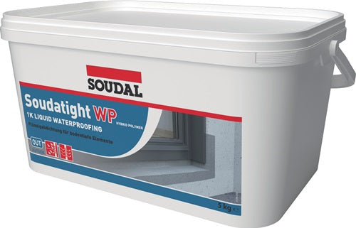Flüssigfolie SOUDATIGHT WP grau 5 kg Eimer SOUDAL