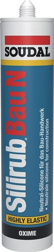Silikondichtstoff Silirub Bau N weiß 300 ml Kartusche SOUDAL