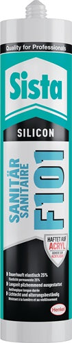 Sanitärsilikon F101 transparent 300 ml Kartusche SISTA