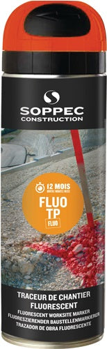 Baustellenmarkierspray FLUO TP neonorange 500 ml Spraydose SOPPEC