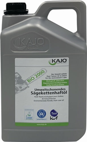 Sägekettenhaftöl BIO 2000 52 mm²/s (bei 40°C) 5 l Kanister KAJO