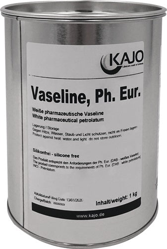 Vaseline 1 kg weiß DAB10 (dt Arzneimittelbuch) Dose KAJO