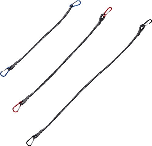 Gepäckspannerset 3-teilig Länge 60 80 100 cm mit Karabinerhaken UNITEC