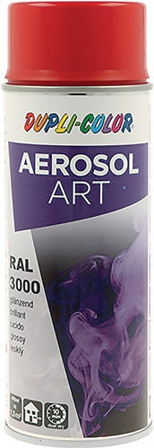 Buntlackspray AEROSOL Art feuerrot glänzend RAL 3000 400 ml Spraydose DUPLI-COLOR