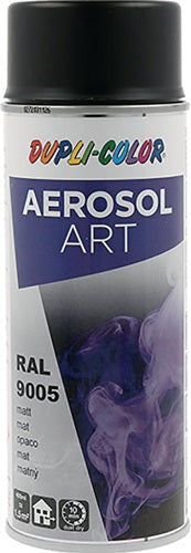 Buntlackspray AEROSOL Art tiefschwarz matt RAL 9005 400 ml Spraydose DUPLI-COLOR