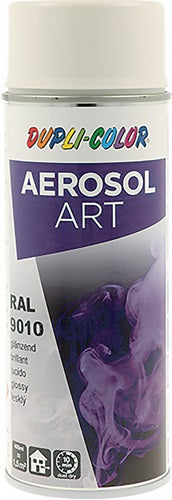 Buntlackspray AEROSOL Art reinweiß glänzend RAL 9010 400 ml Spraydose DUPLI-COLOR