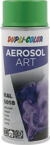 Buntlackspray AEROSOL Art gelbgrün glänzend RAL 6018 400 ml Spraydose DUPLI-COLOR