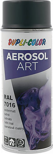 Buntlackspray AEROSOL Art anthrazitgrau seidenmatt RAL 7016 400 ml Spraydose DUPLI-COLOR