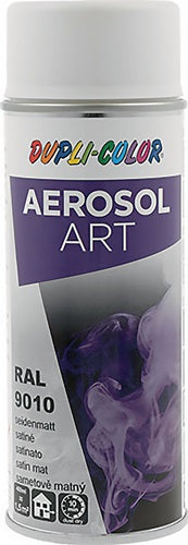 Buntlackspray AEROSOL Art reinweiß seidenmatt RAL 9010 400 ml Spraydose DUPLI-COLOR