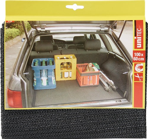 Kofferraummatte PVC grau zuschneidbar rutschhemmend L60xB100 cm UNITEC