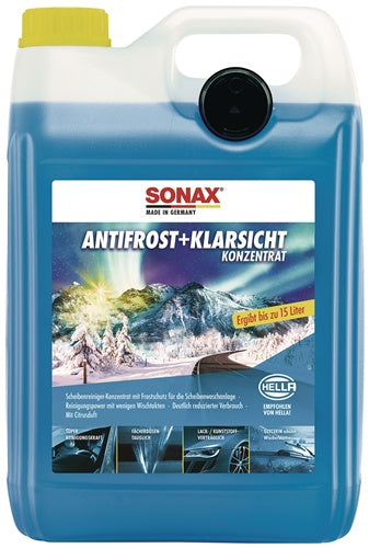 Scheibenreiniger AntiFrost+KlarSicht Konzentrat 5 l Kanister SONAX