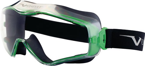 Vollsichtschutzbrille 6x3 EN 166 EN 170 Rahmen gunmetallic/grün Scheibe klar Polycarbonat UNIVET