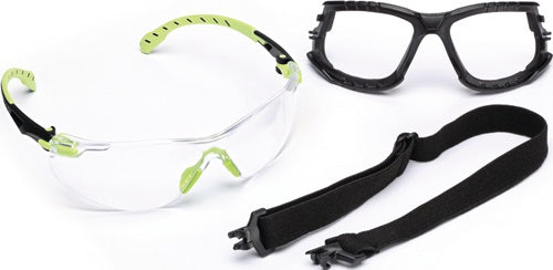 Schutzbrille Solus™ 1000-Set EN 166 EN 170 EN 172 Bügel grün Scheibe klar Polycarbonat 3M