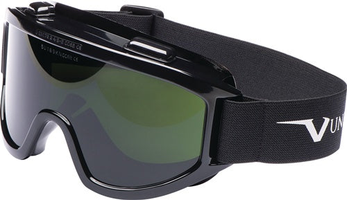 Schweißer Vollsichtschutzbrille 601 EN 166 EN 169 EN 175 Rahmen grau / Scheibe grün IR5 Polycarbonat UNIVET