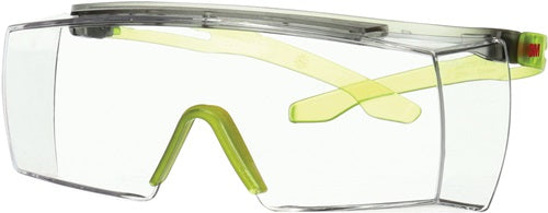 Schutzbrille SecureFit 3700 EN 166-1FT Bügel grau/lindgrün Scheibe klar Polycarbonat 3M