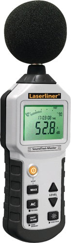 Geräuschpegel-Messgerät SoundTest Master mit intergriertem Langzeitspeicher 6 x Type AAA Alkali 350 g LASERLINER