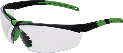 Schutzbrille Sprinter EN 166 EN 170 Bügel schwarz/grün Scheibe klar Polycarbonat PRO FIT
