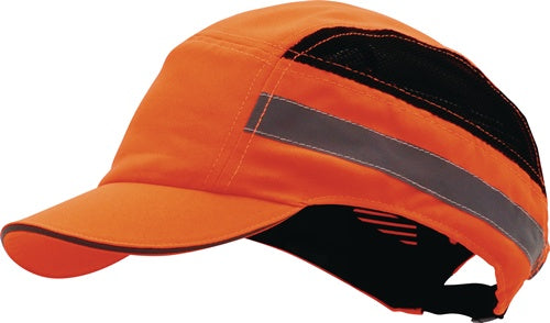 Anstoßkappe PLUS Base-Cap 52-65 cm neonorange Schirmlänge 5 cm EN 812:2012 PRO FIT