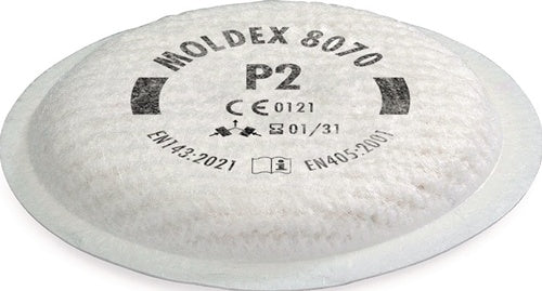 Partikelfilter 807001 EN 143:2000 + A1:2006 P2 R D f Serie 8000 MOLDEX - VPE: 8