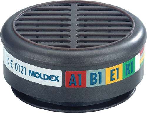 Gasfilter 890001 EN 14387:2004 + A1:2008 A1B1E1K1 MOLDEX - VPE: 10