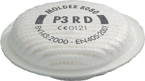 Partikelfilter 808001 EN 143:2000 + A1:2006 P3 R D f Serie 8000 MOLDEX - VPE: 8