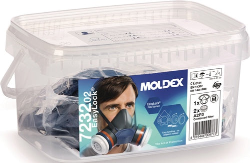 Atemschutzbox 723202 1x7002012xA2P3 R Filter 923001 MOLDEX