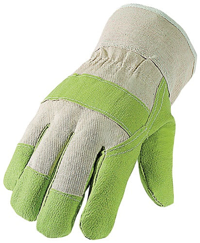 Kunstlederhandschuhe Größe 105 grün/naturfarben PSA-Kategorie I ASATEX - VPE: 12