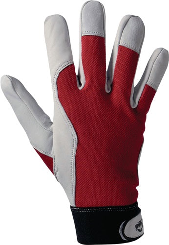 Handschuhe Griffy Größe 8 rot/naturfarben EN 388 PSA-Kategorie II auf SB-Karte LEIPOLD+DÖHLE