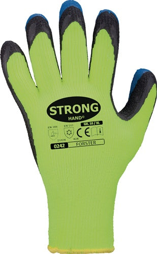 Kälteschutzhandschuhe Forster Größe 11 neon-gelb/blau EN 388 EN 511 PSA-Kategorie II STRONGHAND - VPE: 12