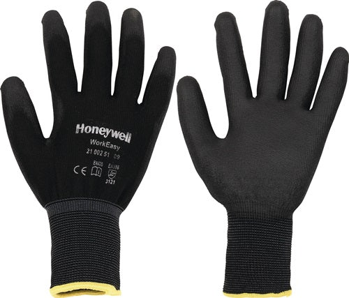 Handschuhe Workeasy Black PU Größe 9 schwarz EN 388 PSA-Kategorie II HONEYWELL – VPE: 100