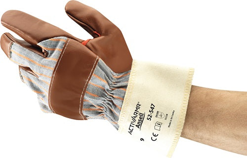 Handschuhe ActivArmr® 52-547 Größe 10 braun Baumwoll-Jersey mit Nitril EN 388 PSA-Kategorie II ANSELL - VPE: 12