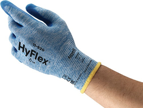 Handschuhe HyFlex® 11-920 Größe 8 blau EN 388 PSA-Kategorie II ANSELL - VPE: 12
