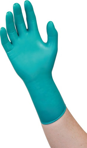 Einweghandschuhe Microflex 93-260 Größe 95-10 grün/blau Neopren/Nitril EN 388 EN 374 PSA-Kategorie III 50 Stück / Box ANSELL