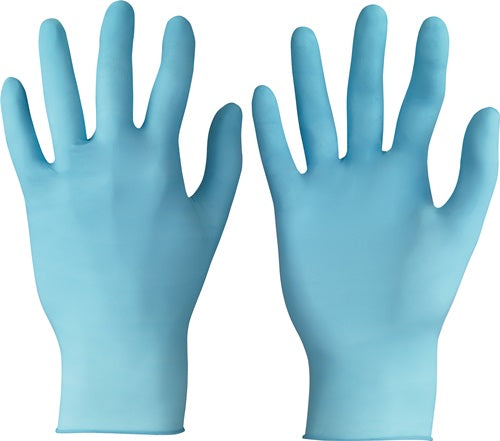 Einweghandschuhe TouchNTuff® 92-670 Größe 95-10 hellblau Nitril EN 374 PSA-Kategorie III 100 Stück / Box ANSELL