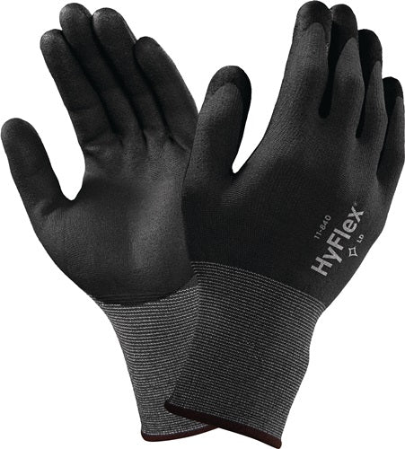 Handschuhe HyFlex® 11-840 Größe 10 schwarz/grau EN 388 PSA-Kategorie II ANSELL - VPE: 12