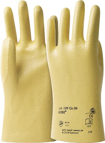 Handschuhe Gobi 109 Größe 10 gelb BW-Trikot mit Nitril EN 388 PSA-Kategorie II HONEYWELL - VPE: 10
