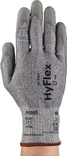 Schnittschutzhandschuhe HyFlex® 11-727 Größe 9 grau EN 388 PSA-Kategorie II ANSELL - VPE: 12