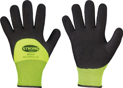 Kälteschutzhandschuhe Mallory/Black Größe 8 schwarz/gelb EN 388 EN 511 PSA-Kategorie II STRONGHAND
